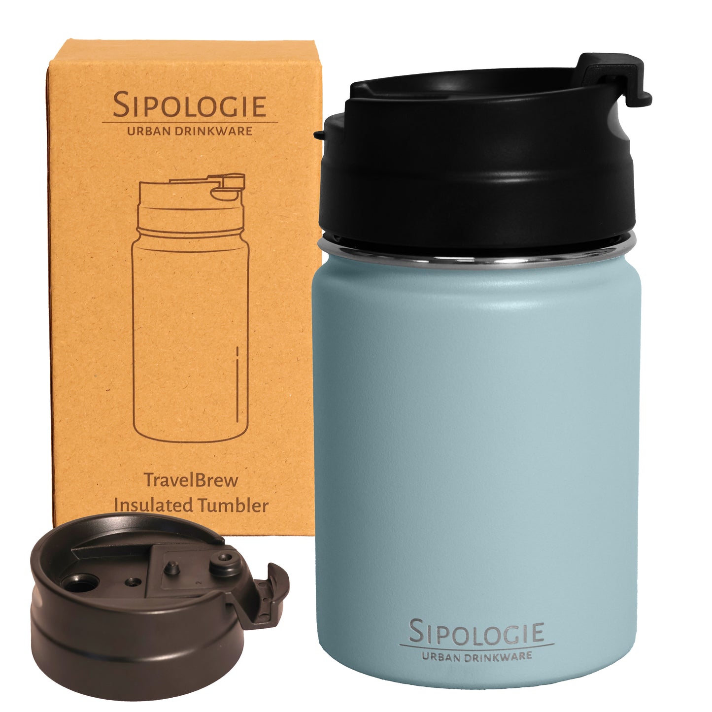 TravelBrew Insulated Tumbler 260ml I Stainless Steel with a Sipper 260 ml Flask