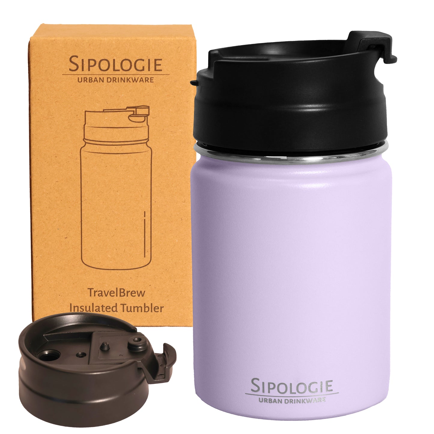 TravelBrew Insulated Tumbler 260ml I Stainless Steel with a Sipper 260 ml Flask