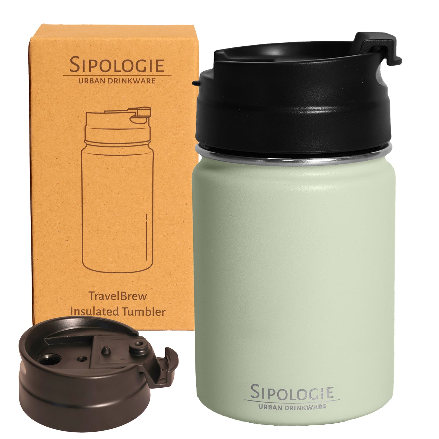 TravelBrew Insulated Tumbler 260ml I Stainless Steel with a Sipper 260 ml Flask