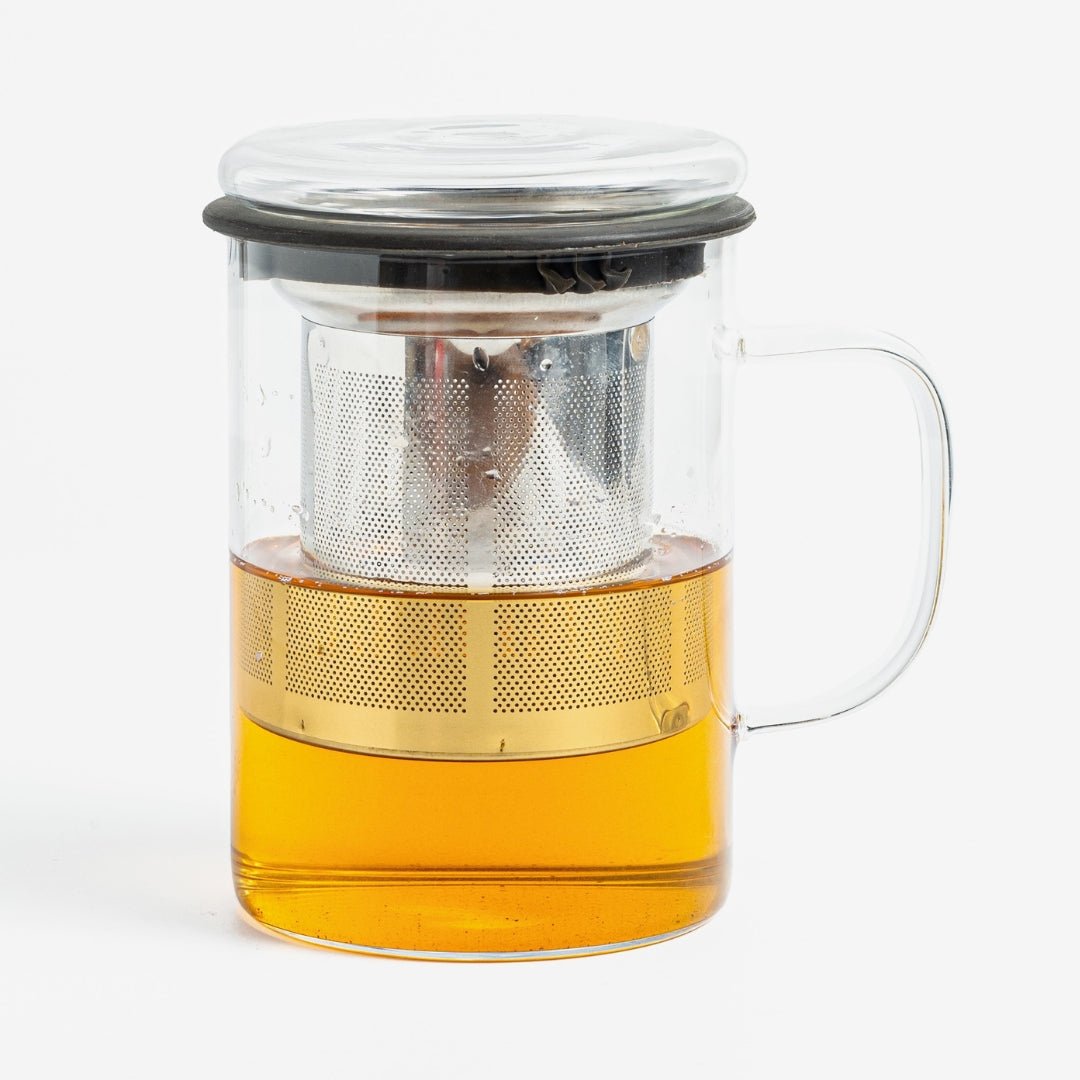 Inspire Borosilicate Glass Tea Infuser Mug - 350ml